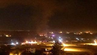 صورة متداولة لموقع تحطم الطائرة