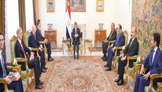 السيسي خلال استقباله كوشنر في القاهرة