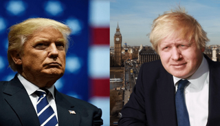 الرئيس الأمريكي دونالد ترامب ورئيس الوزراء البريطاني بوريس جونسون