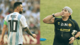 مارادونا يشيد بتحول ميسي على طريقته  