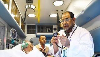 120 دكتورا رافقوا الحجاج المرضى خلال عملية التفويج