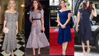 النجمات يقلدن إطلالات دوقات العائلة المالكة البريطانية