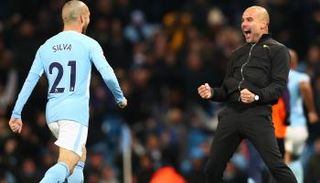 بيب جوارديولا وديفيد سيلفا