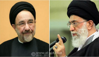 المرشد الإيراني علي خامنئي والرئيس الأسبق محمد خاتمي - أرشيفية