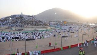 ضيوف الرحمن يتدفقون مع شروق شمس السبت إلى صعيد جبل عرفة