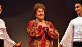 الفنانة القديرة سميحة أيوب أثناء تكريمها