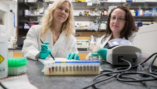 الفريق البحثي خلال الاختبارات