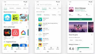 تصميم متجر جوجل بلاي