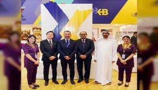 احتفال مطارات دبي باستقبال ناقلة هندية جديدة