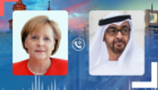 محمد بن زايد يبحث مع ميركل هاتفيا سبل تعزيز العلاقات