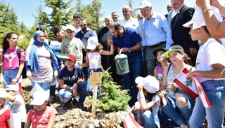 زرع شجرة الغاف في بيروت بحضور الأطفال وممثلي الطوائف