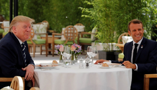 إيمانويل ماكرون ودونالد ترامب