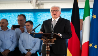 الرئيس الألماني خلال إلقاء كلمته