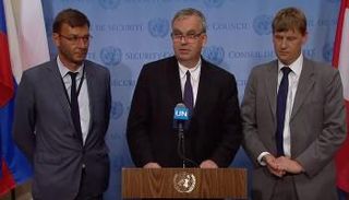 مندوبو بريطانيا وفرنسا وألمانيا بالأمم المتحدة 