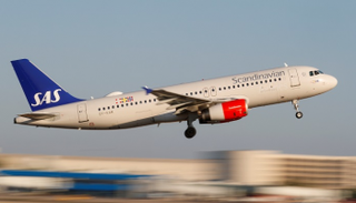 إحدى طائرات شركة الخطوط الجوية الاسكندنافية 