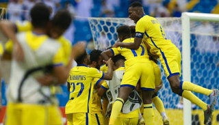 فرحة لاعبي النصر السعودي