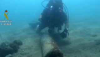 تفجير قنبلة من الحرب الأهلية الإسبانية قرب برشلونة