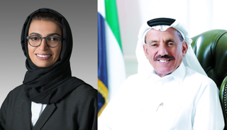 نورة الكعبي وخلف الحبتور  