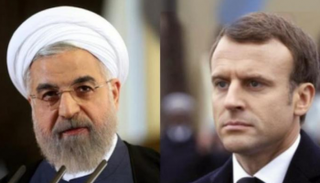 الرئيسان الفرنسي ماكرون والإيراني روحاني - أرشيفية
