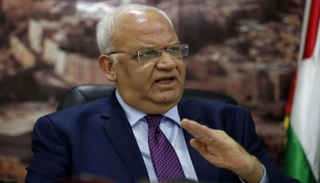 أمين سر اللجنة التنفيذية لمنظمة التحرير الفلسطينية صائب عريقات