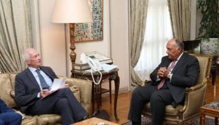 سامح شكري والمنسق العام للاتحاد الأوروبي لمكافحة الإرهاب