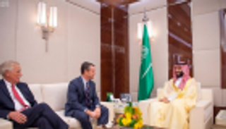 محمد بن سلمان وعضوان بالشيوخ الأمريكي يبحثون علاقات الصداقة