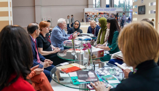 جانب من أنشطة جمعية الناشرين الإماراتين بمعرض موسكو للكتاب