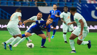 من مباراة الهلال والفيحاء