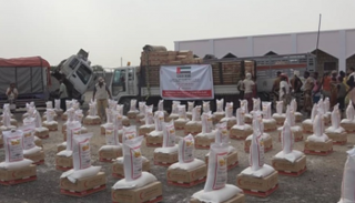 مساعدات غذائية إماراتية في اليمن - أرشيفية