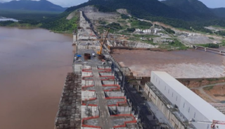 صورة لأعمال بناء سد النهضة الإثيوبي - أرشيفية