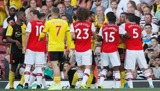 لقطة من مواجهة واتفورد وأرسنال