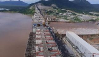 أعمال البناء في سد النهضة الإثيوبي - أرشيفية