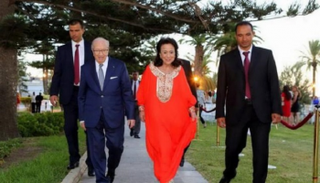 شاذلية السبسي مع زوجها الراحل الرئيس الباجي قايد السبسي- أرشيفية