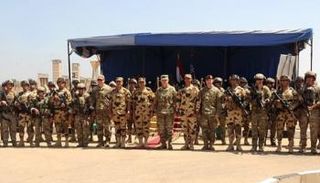 جانب من القوات المشاركة في التدريب العسكري (JCET) لمكافحة الإرهاب