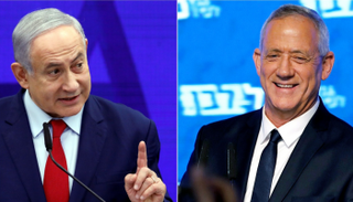 نتنياهو ومنافسه جانتس