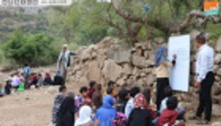 استجابة لمناشدات الأهالي.. "إعمار اليمن" يبني مدرسة لأبناء تعز