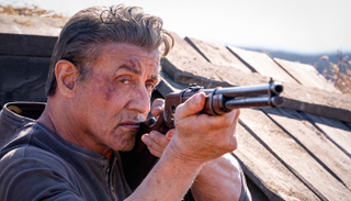 مشهد من آخر أجزاء فيلم "رامبو"