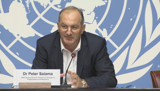 الطبيب بيتر سلامة المدير التنفيذي لمنظمة الصحة العالمية