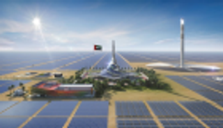 إنجاز 30% من بناء برج الطاقة الشمسية بمجمع محمد بن راشد