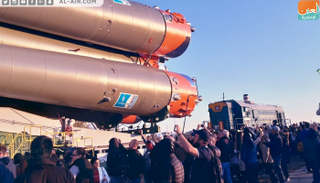 الصاروخ يصل قاعدته قبل يومين من انطلاقه للمحطة الدولية