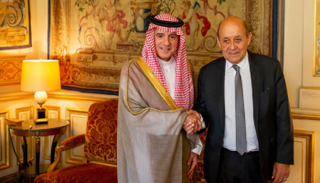 لقاء سابق بين عادل الجبير وجان إيف لودريان