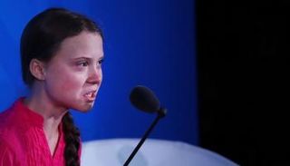 جريتا تونبرج تلقي خطابا أمام الأمم المتحدة