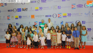 طلاب مدرسة الجونة قبل حضور عرض"الفارس والأميرة"