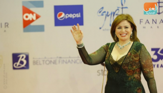 الفنانة إلهام شاهين في مهرجان الجونة السينمائي