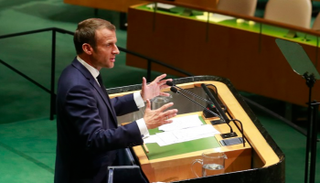 الرئيس الفرنسي إيمانويل ماكرون