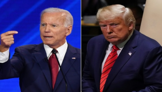 الرئيس الأمريكي دونالد ترامب ونائب الرئيس السابق جو بايدن
