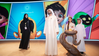 الشيخ محمد بن راشد يحضر فعالية إزاحة الستار عن شخصيات إكسبو 2020 