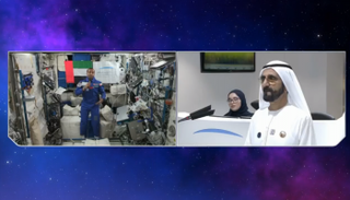 الشيخ محمد بن راشد آل مكتوم يتحدث لهزاع المنصوري