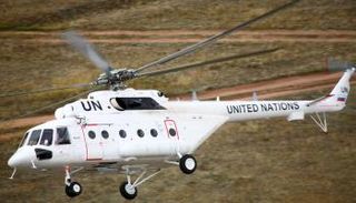 هليكوبتر تابعة للأمم المتحدة - أرشيفية