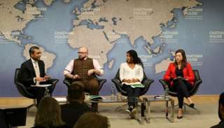 جانب من ندوة المعهد الملكي للشؤون الدولية